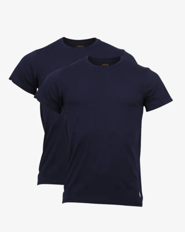 Rundhals t-shirt 2-pak - Navy sold by Modish