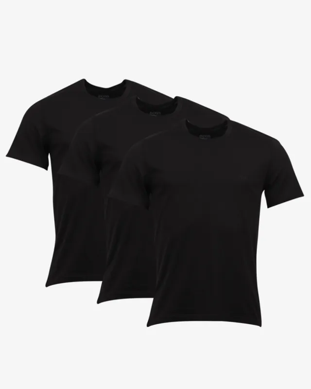 Rundhals t-shirt 3-pak - Sort sold by Modish