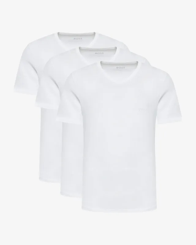 3-pak v-hals t-shirt - Hvid sold by Modish