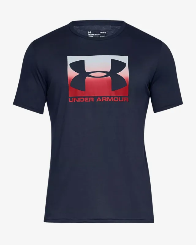 Boxed sportstyle t-shirt - Navy sold by Modish