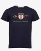D2. shield t-shirt - Navy sold by Modish