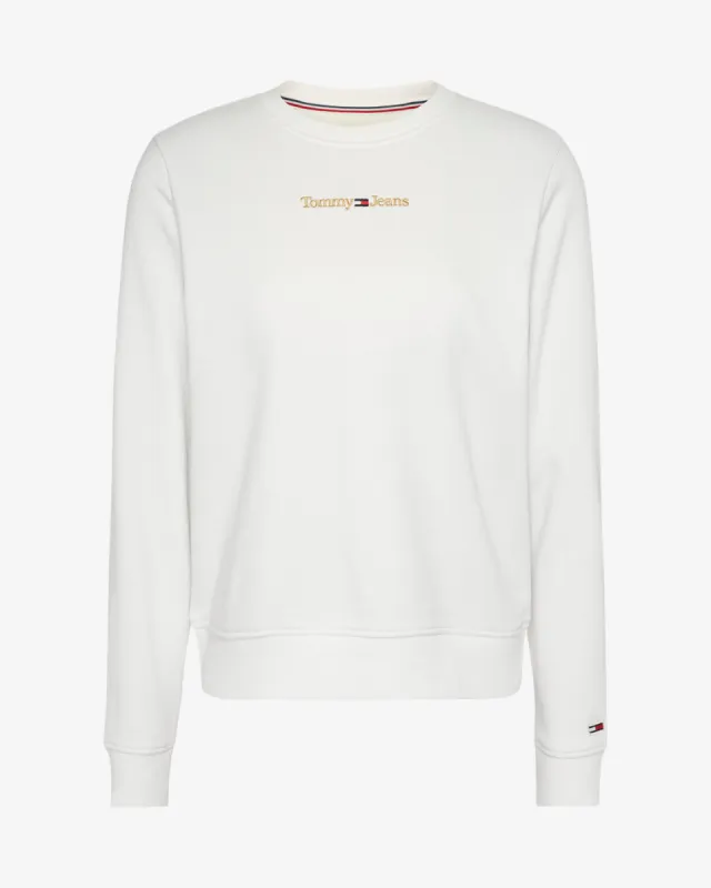 Guld logo dame sweatshirt - Hvid sold by Modish