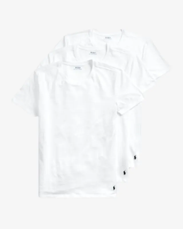 Rundhals t-shirt 3-pak - Hvid made by Ralph Lauren