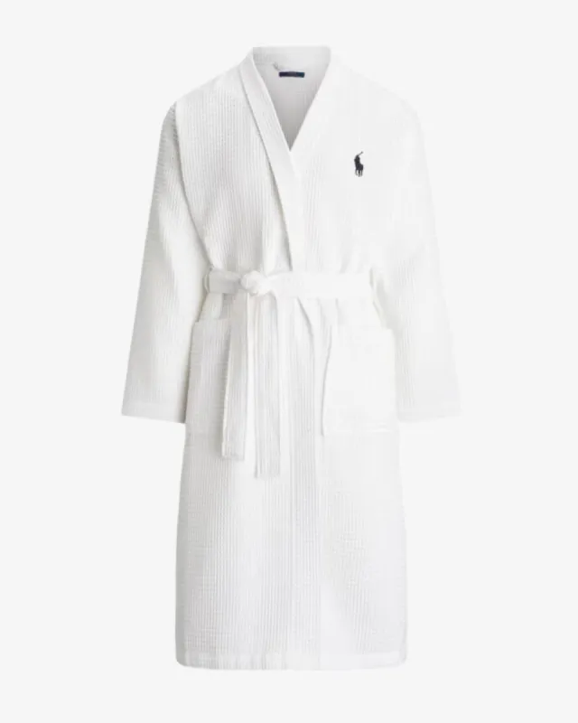 Cotton Piqué Robe - Hvid sold by Modish
