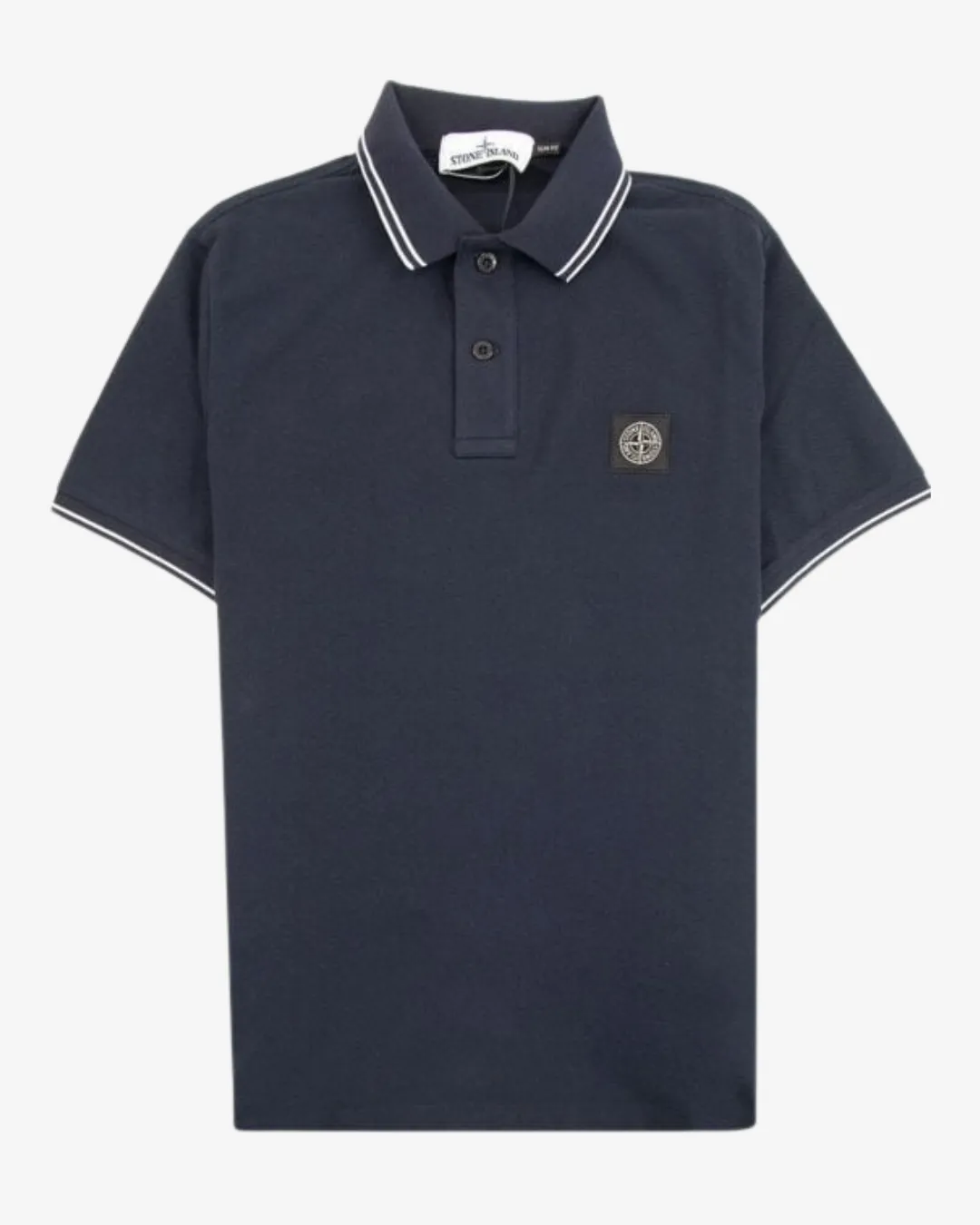 Cotton Pique Polo - Navy Blue sold by Modish