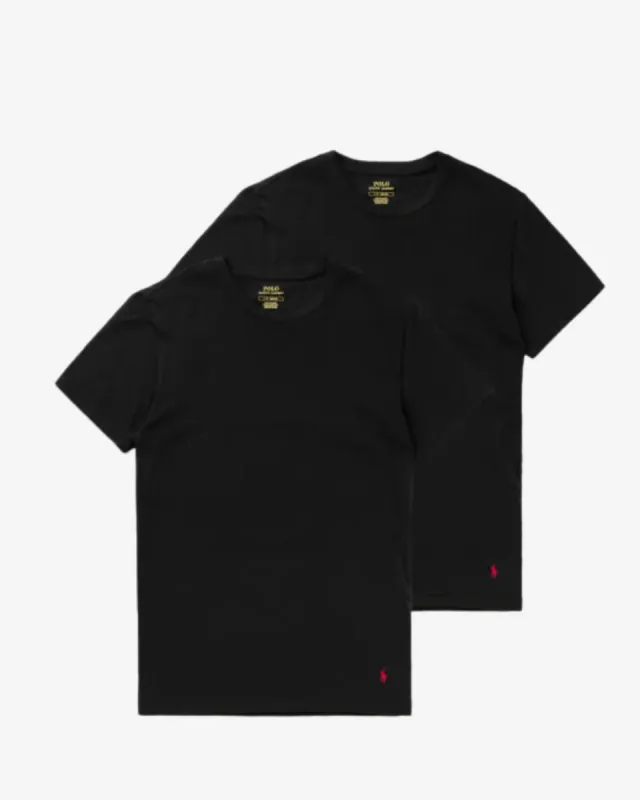 Rundhals t-shirt 2-pak - Sort sold by Modish