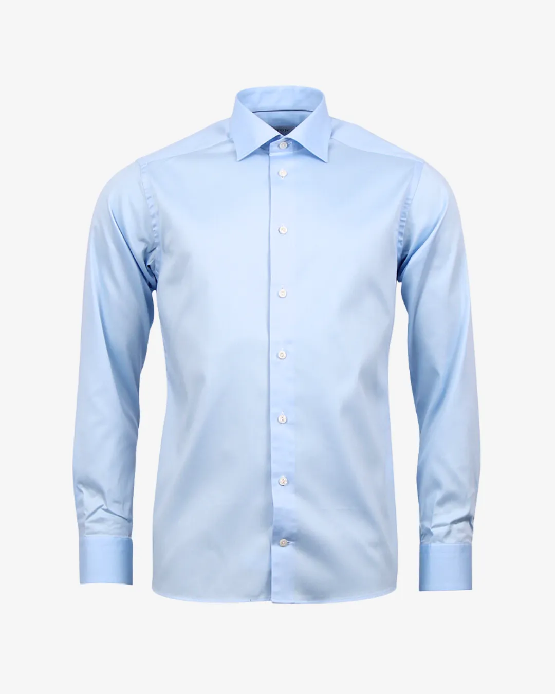 Twill skjorte med stræk slim fit - blå sold by Modish