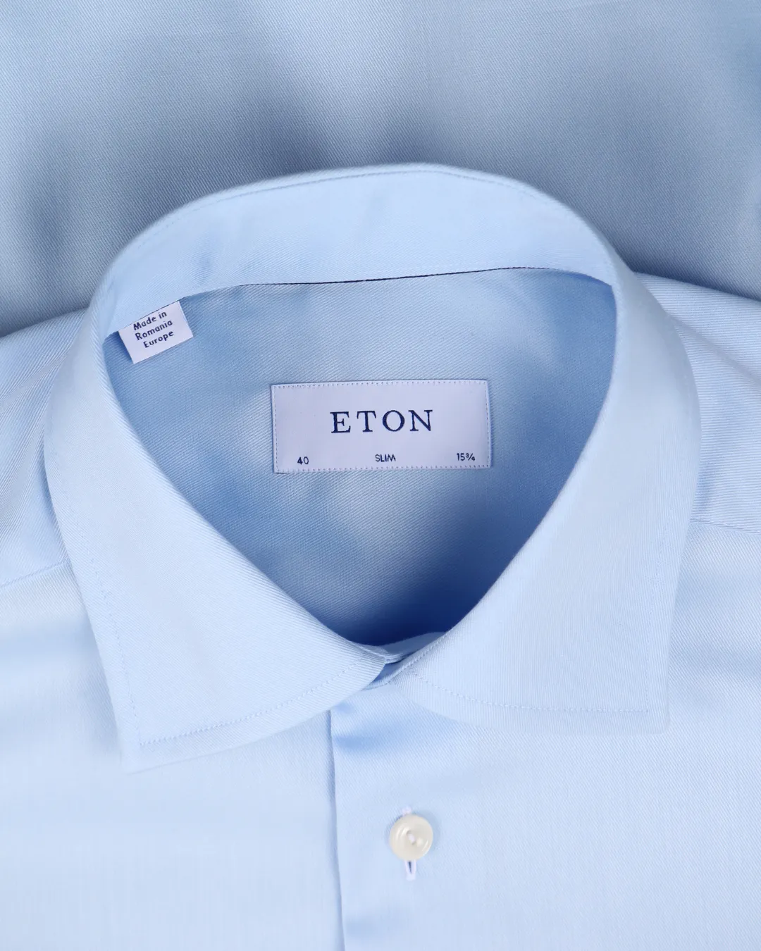 Twill skjorte med stræk slim fit - blå sold by Modish product image thumbnail 3