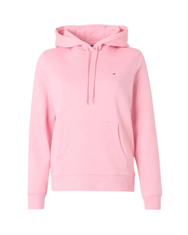 Tommy Jeans Regular Fit Flag Hoodie, Pink sold by Modish