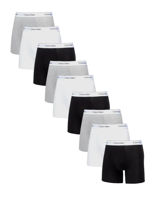 Boxer brief 9-pak - Sort / Hvid / Grå sold by Modish