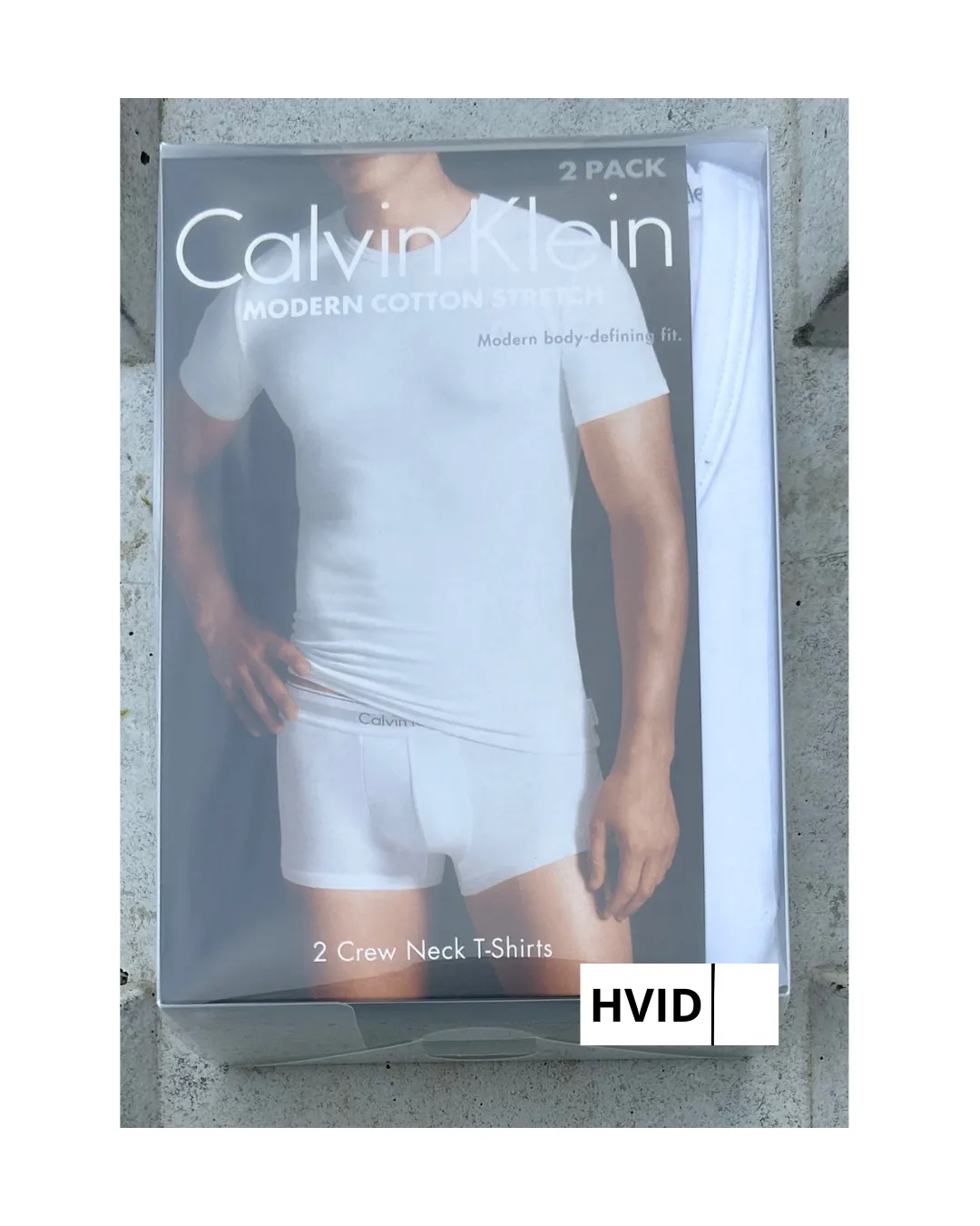 2-pak Rundhalset T-shirt slim fit - hvid sold by Modish