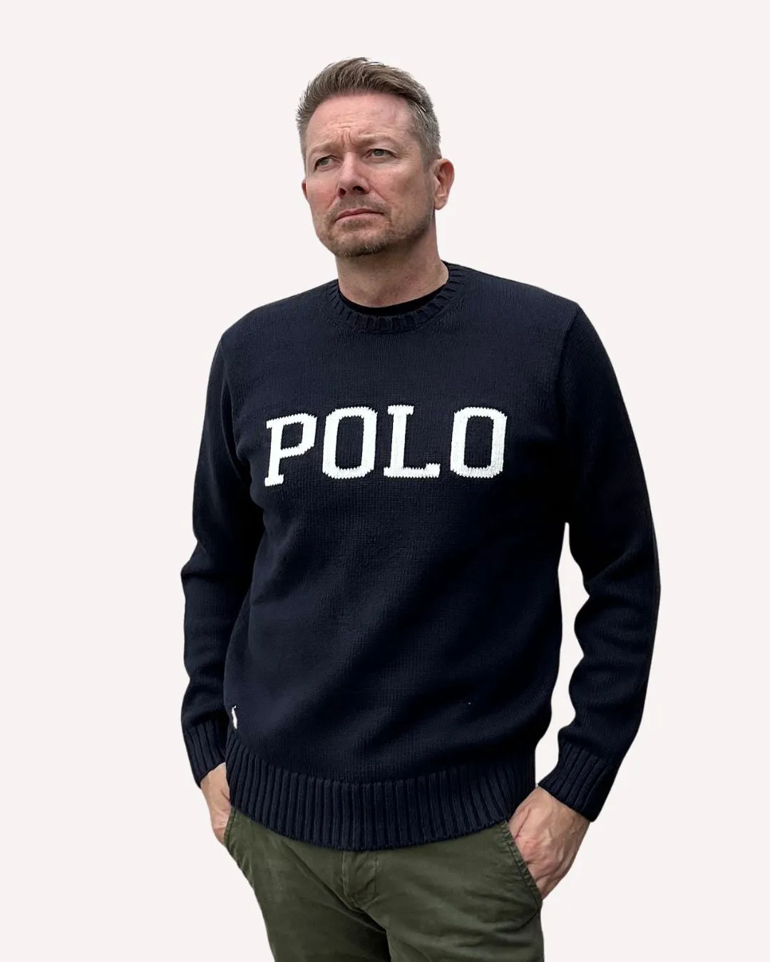 Polo Ralph BIG FIT LOGO JUMPER - Navy sold by Modish product image thumbnail 2