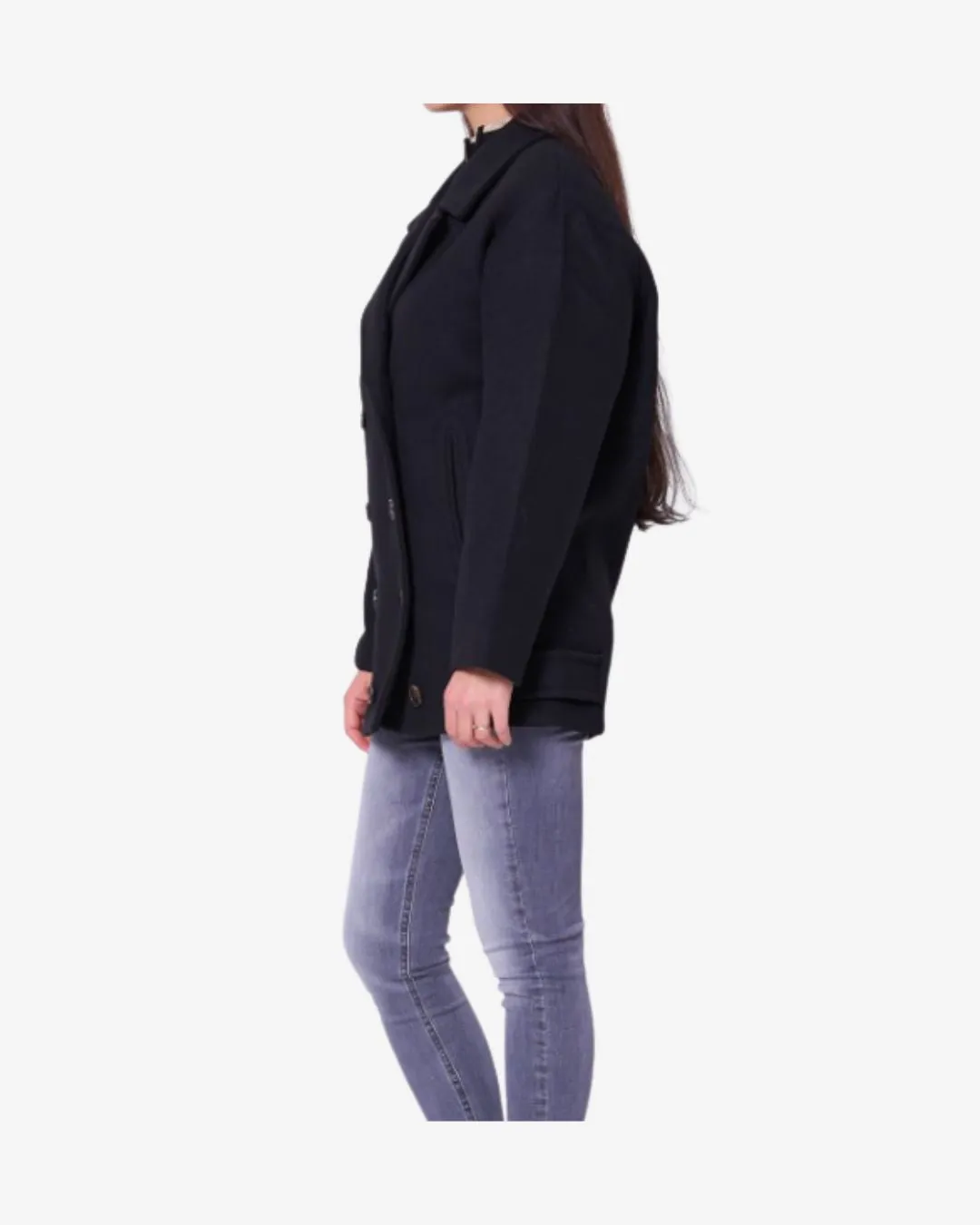 TJW WOOL PEACOAT DAME - Navy sold by Modish product image thumbnail 3