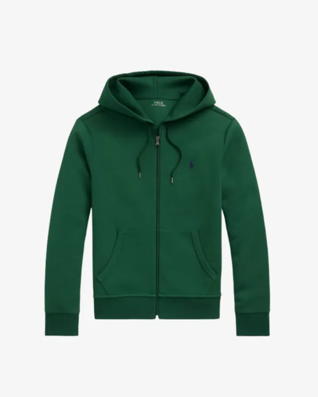 Hættetrøje m. lynlås - Mørkegrøn made by Ralph Lauren