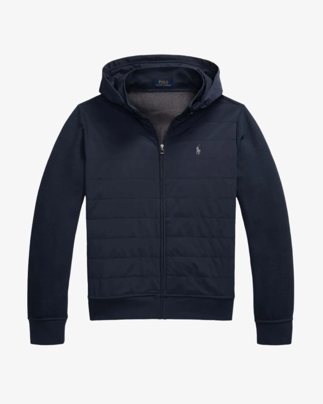 Hybrid Zip Sweatjakke - Navy sold by Modish