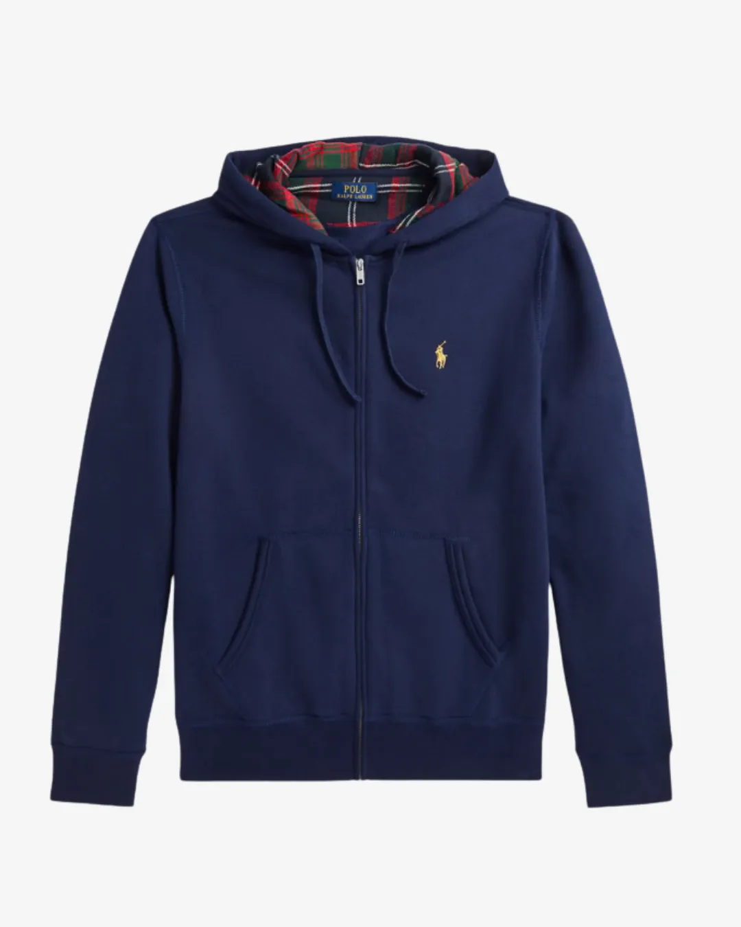 Hættetrøje m. lynlås - Navy sold by Modish