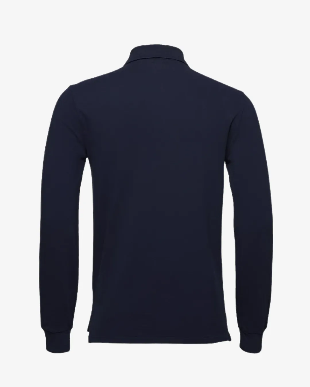 Langærmet slim fit polo - Navy sold by Modish product image thumbnail 3