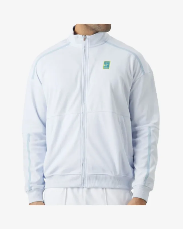 Nike Court Heritage Men's Træningsjakke - Lyseblå sold by Modish