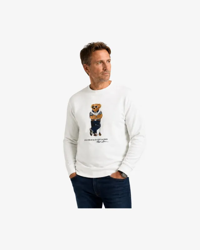 Sweatshirt med Bjørn - Hvid made by Ralph Lauren