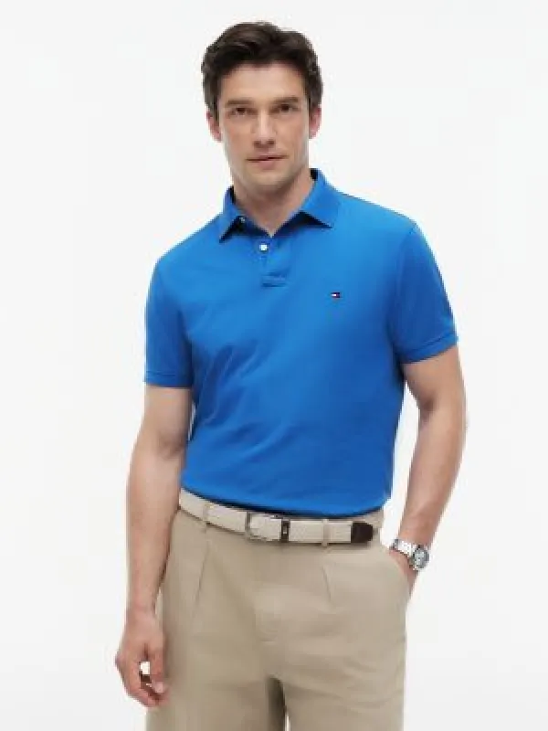 1985 Regular Fit Piqué Polo - Blå made by Tommy Hilfiger