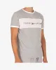 Color block logo t-shirt - Grå sold by Modish