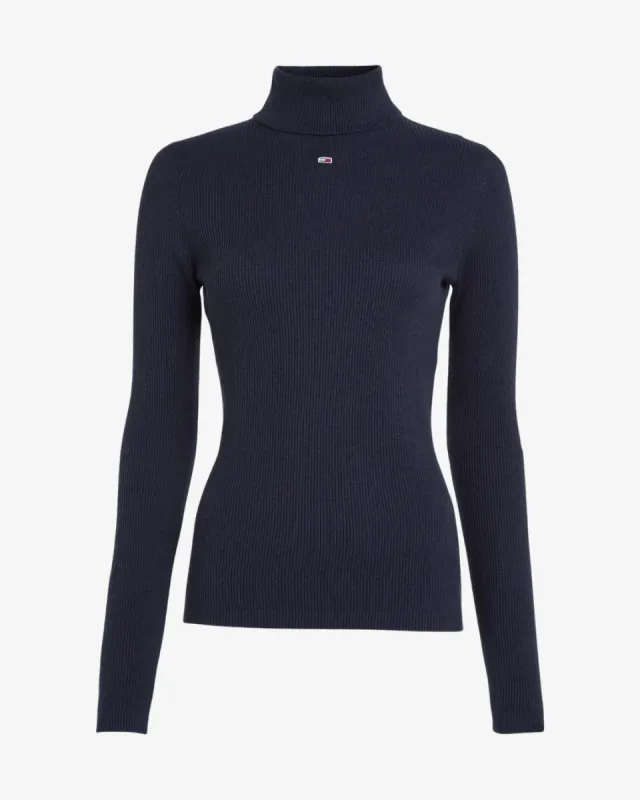 Essential dame rullekrave - Navy sold by Modish