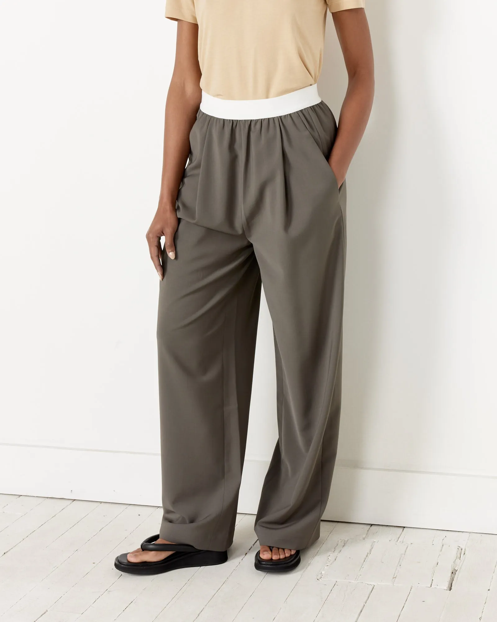 Tropical Wool Pant in Dark Stone sold by Mohawk General Store product image thumbnail 3