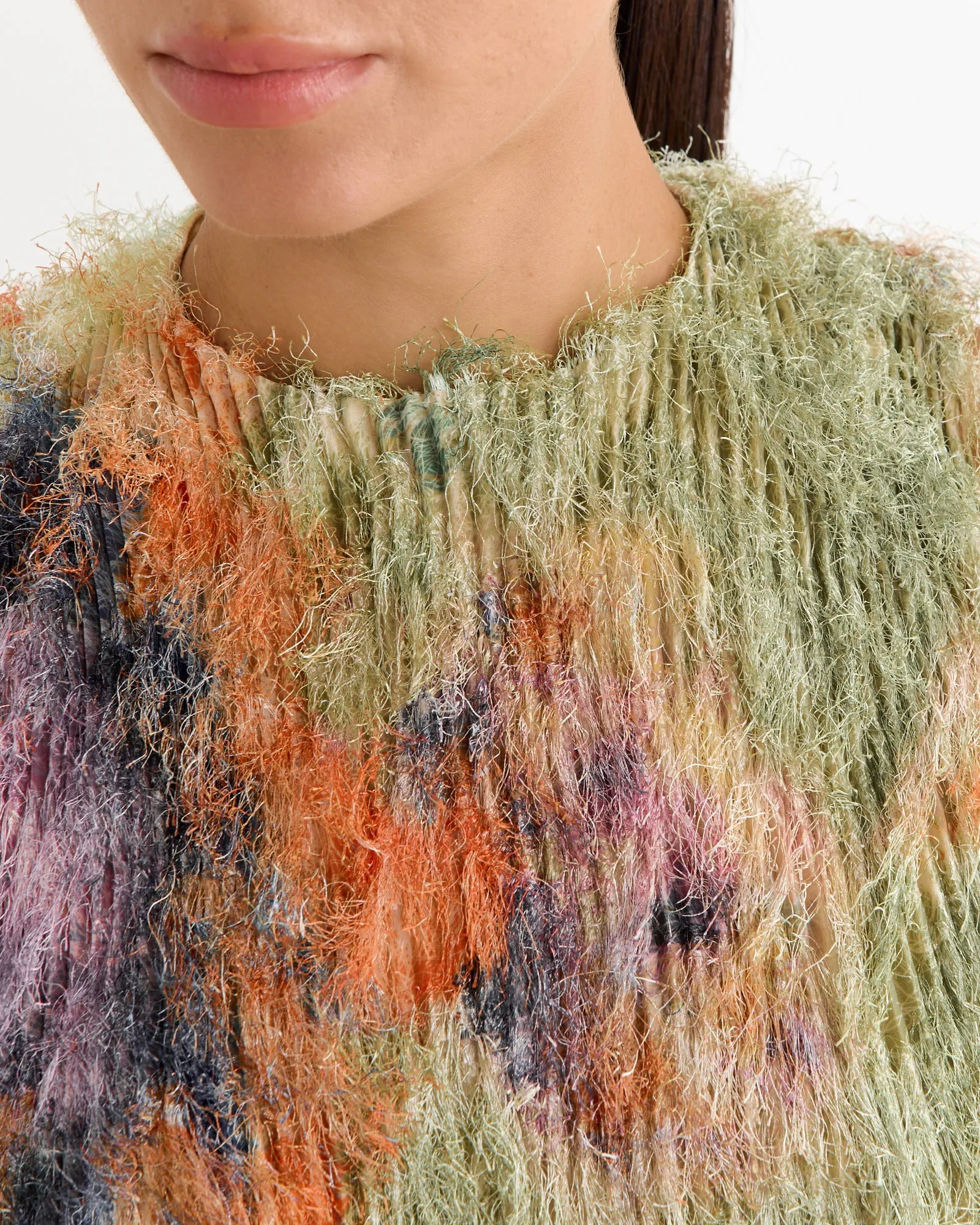 Thelma Pleated Furry Top in Gundula sold by Mohawk General Store product image thumbnail 4