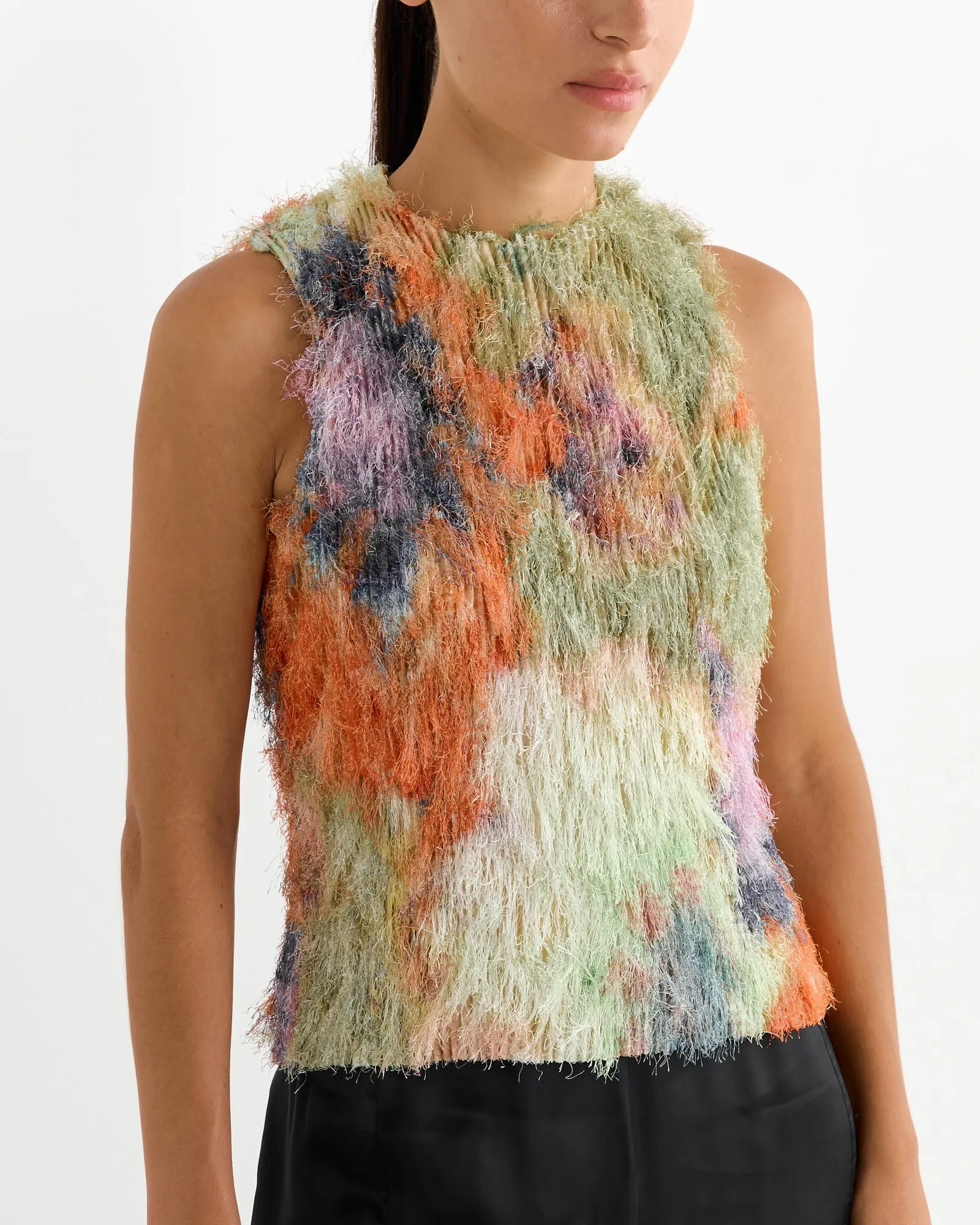 Thelma Pleated Furry Top in Gundula sold by Mohawk General Store product image thumbnail 3