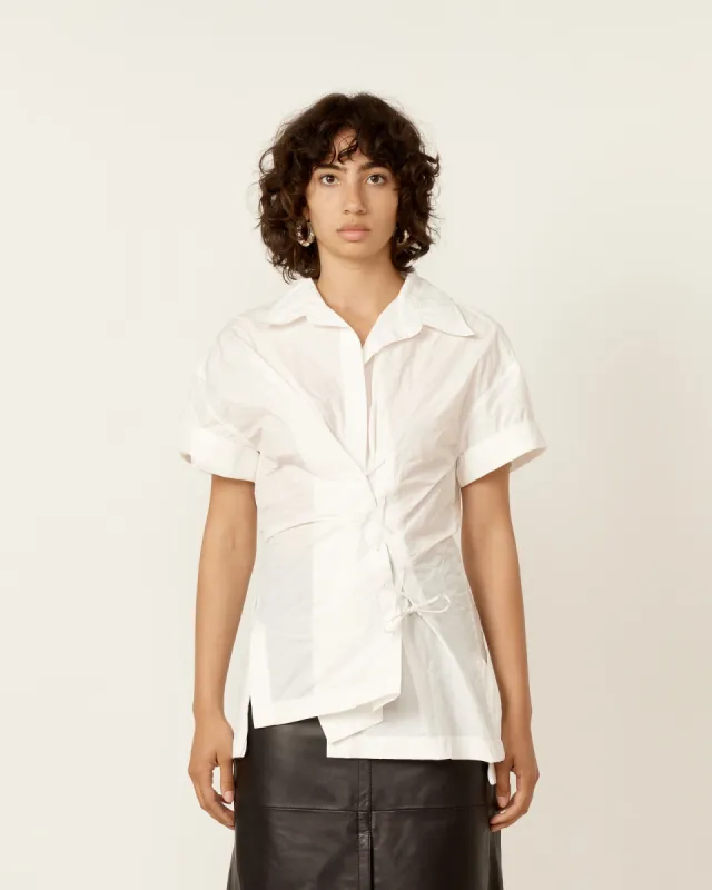 Click Drape Lace Up Shirt sold by Mohawk General Store