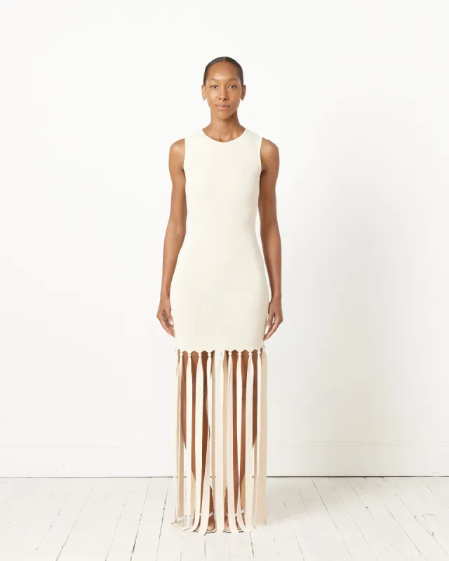 Eclisse Knit Dress in Ivory made by Simon Miller