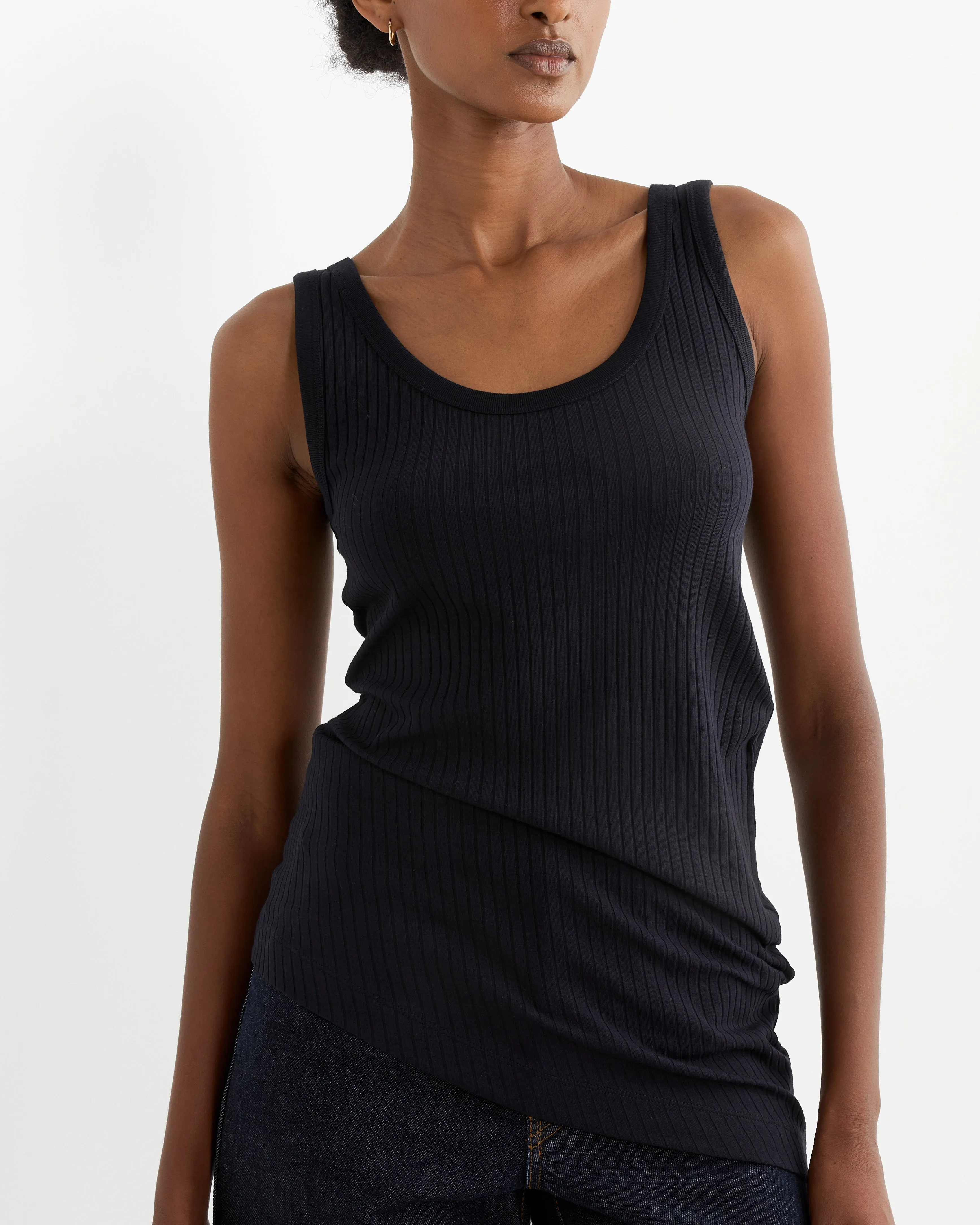 Asymmetrical Tank Top in Navy sold by Mohawk General Store product image thumbnail 3