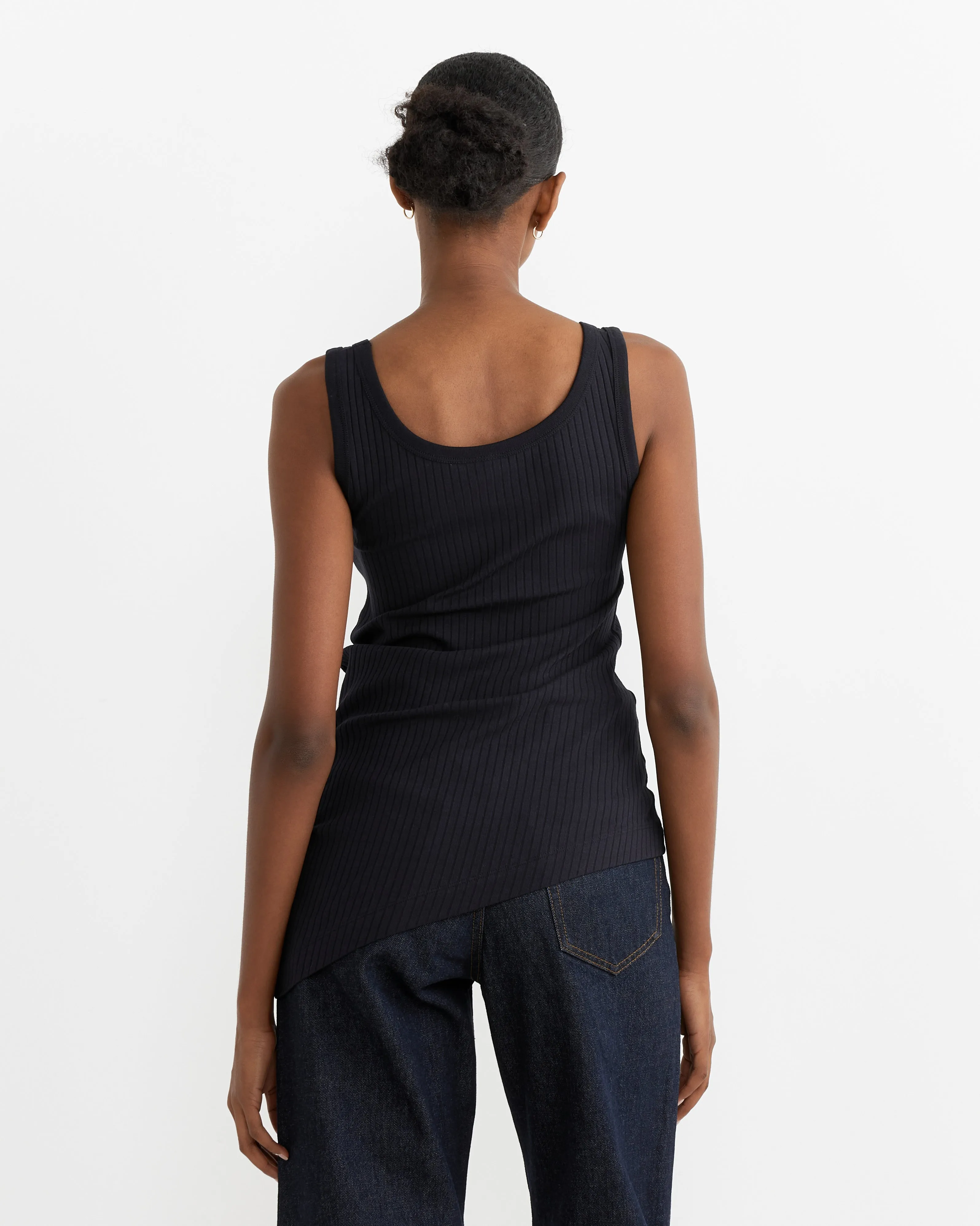 Asymmetrical Tank Top in Navy sold by Mohawk General Store product image thumbnail 4