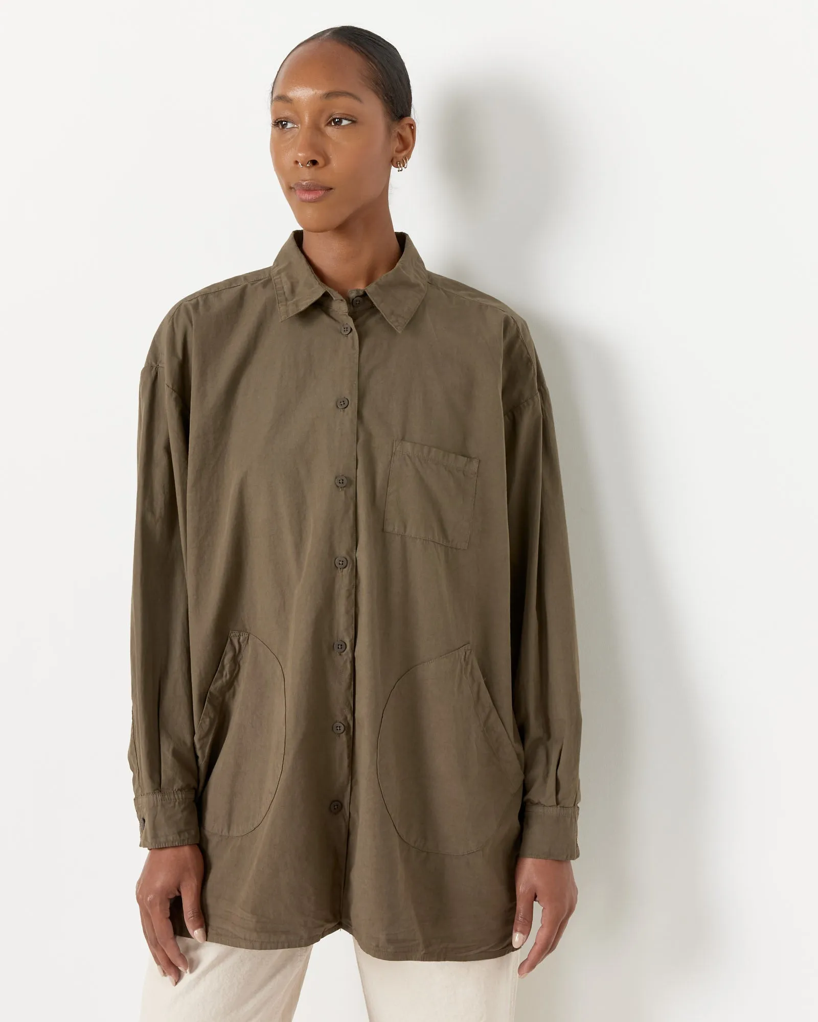 The Okuda Shirt in Mushroom sold by Mohawk General Store product image thumbnail 3