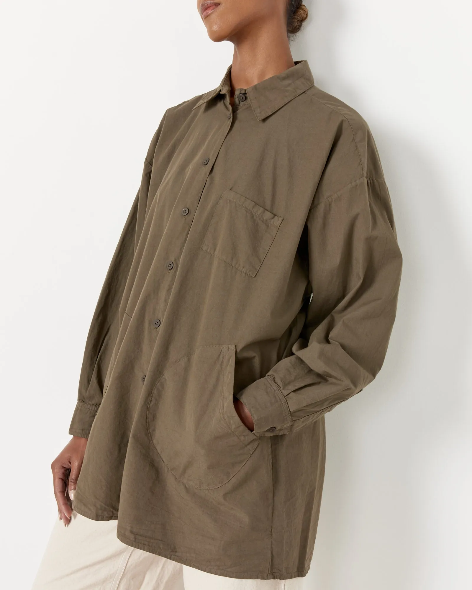 The Okuda Shirt in Mushroom sold by Mohawk General Store product image thumbnail 5