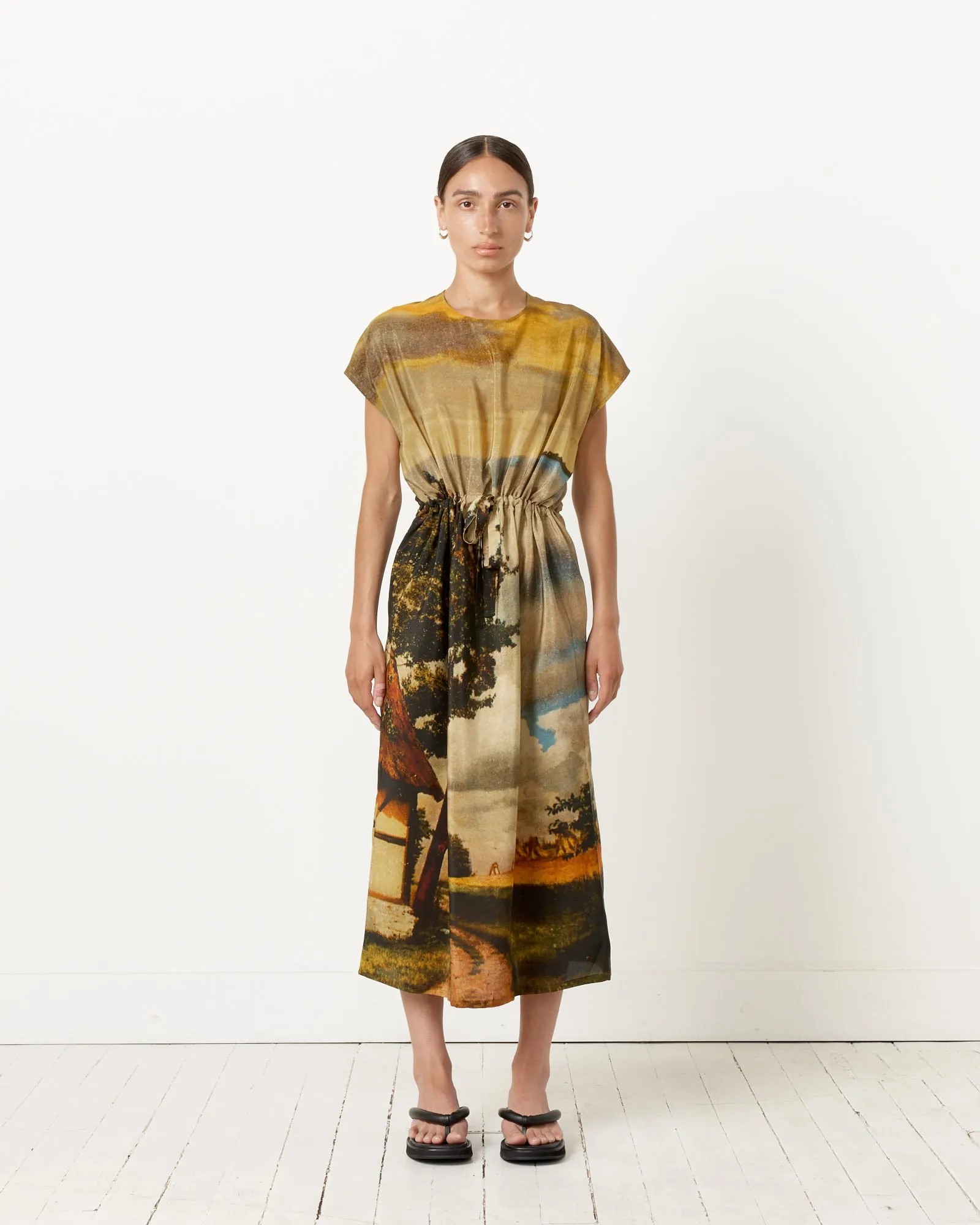 Simple Dress in Digital Printed Gots sold by Mohawk General Store