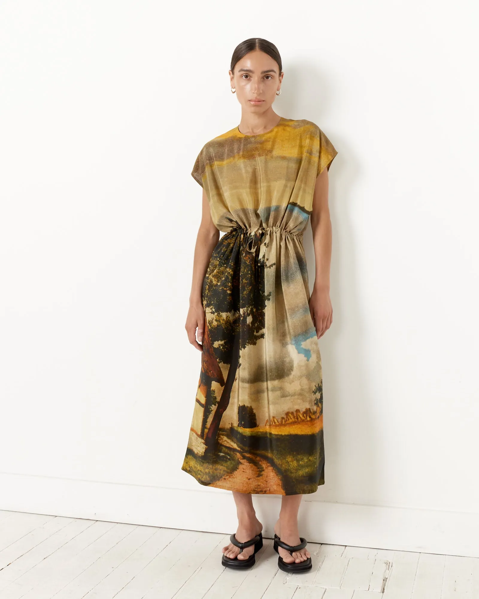 Simple Dress in Digital Printed Gots sold by Mohawk General Store product image thumbnail 4