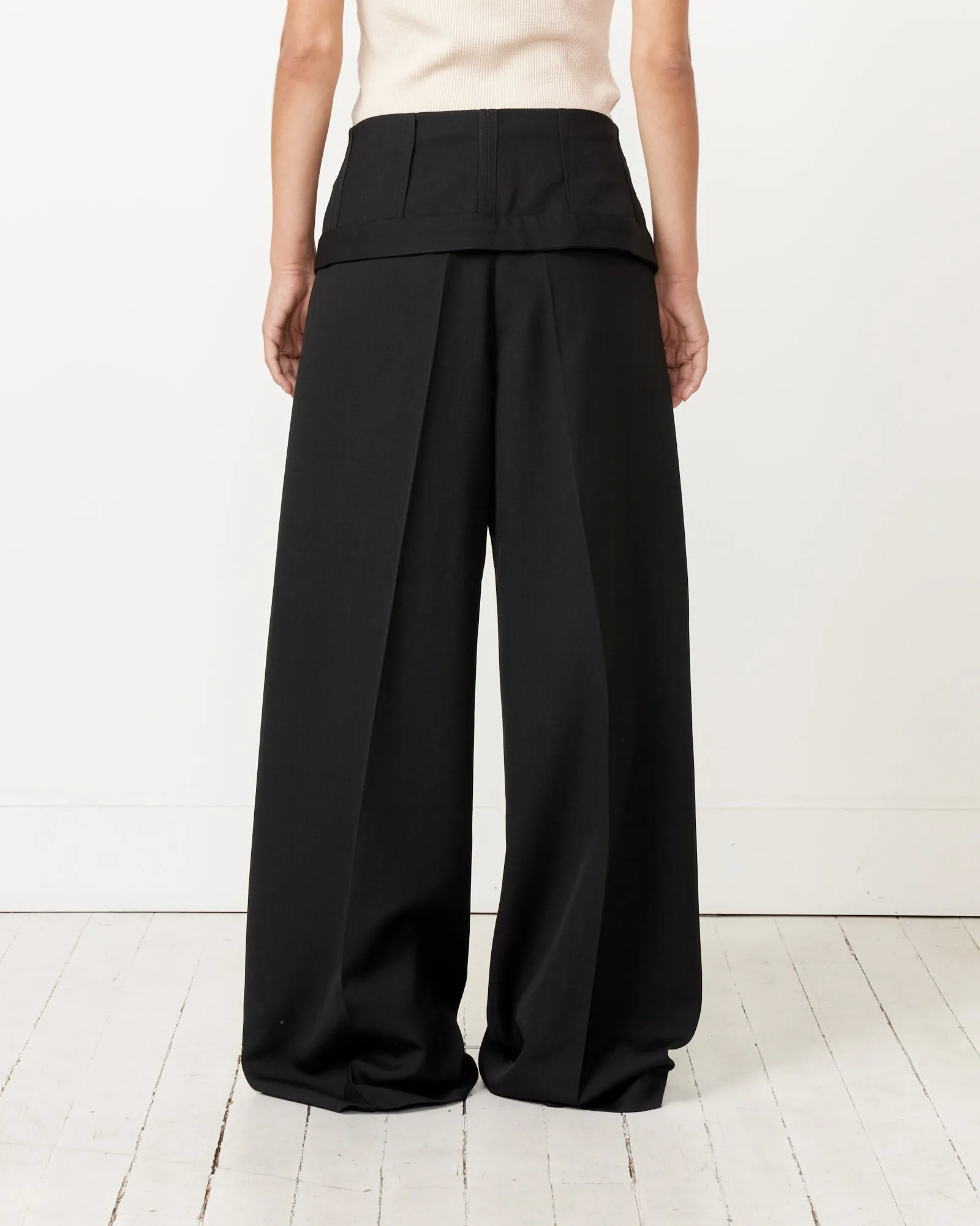 Tailored Wool Blend Trousers in Black sold by Mohawk General Store product image thumbnail 4
