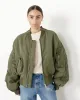 Zipped Bomber Jacket in Hunter Green sold by Mohawk General Store