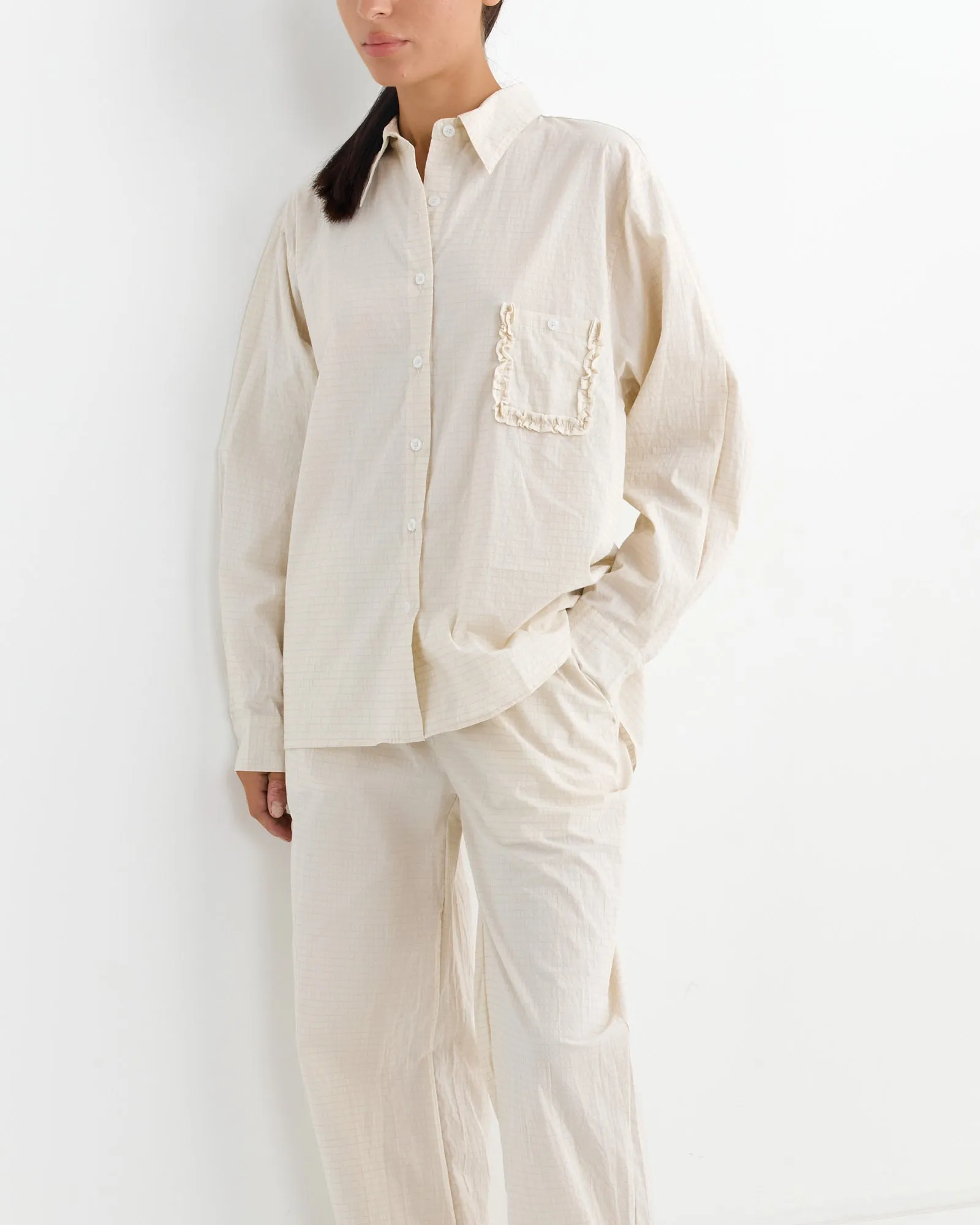 PJ Set in Bone Check sold by Mohawk General Store product image thumbnail 2