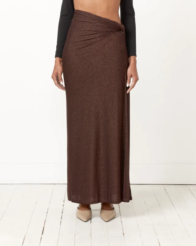 Maia Midi Skirt in Espresso sold by Mohawk General Store