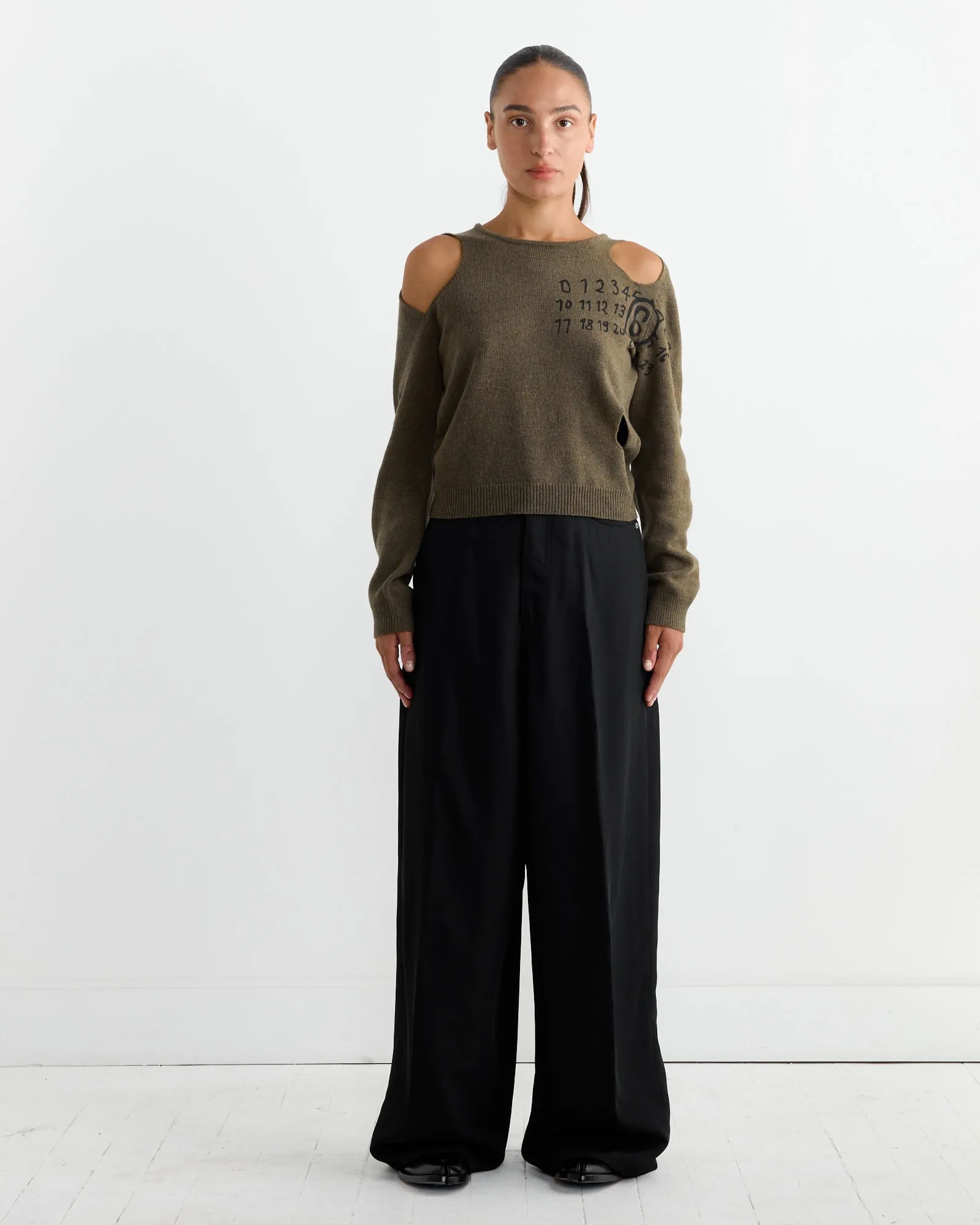 Logo Knit Top in Brown sold by Mohawk General Store product image thumbnail 2