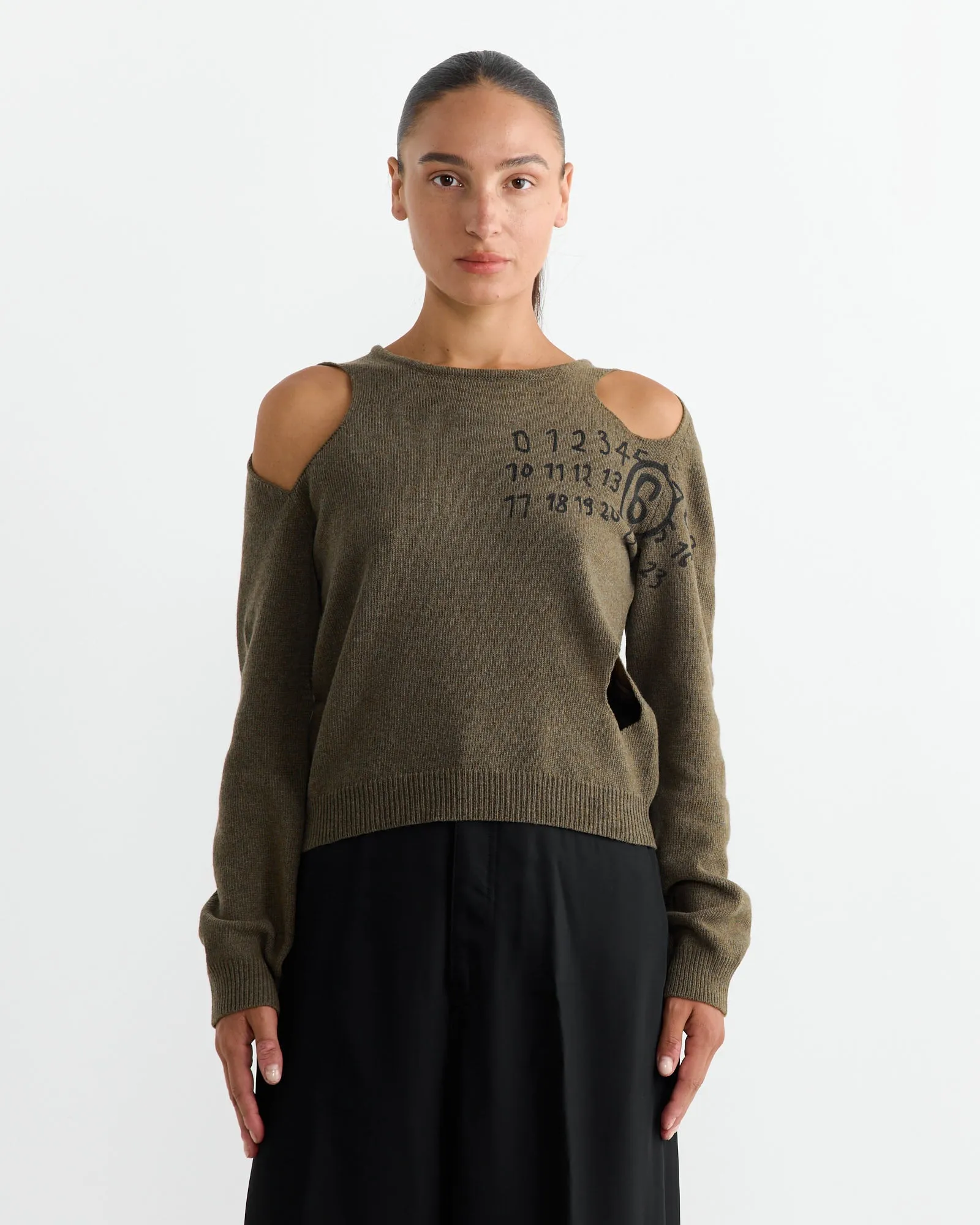 Logo Knit Top in Brown sold by Mohawk General Store