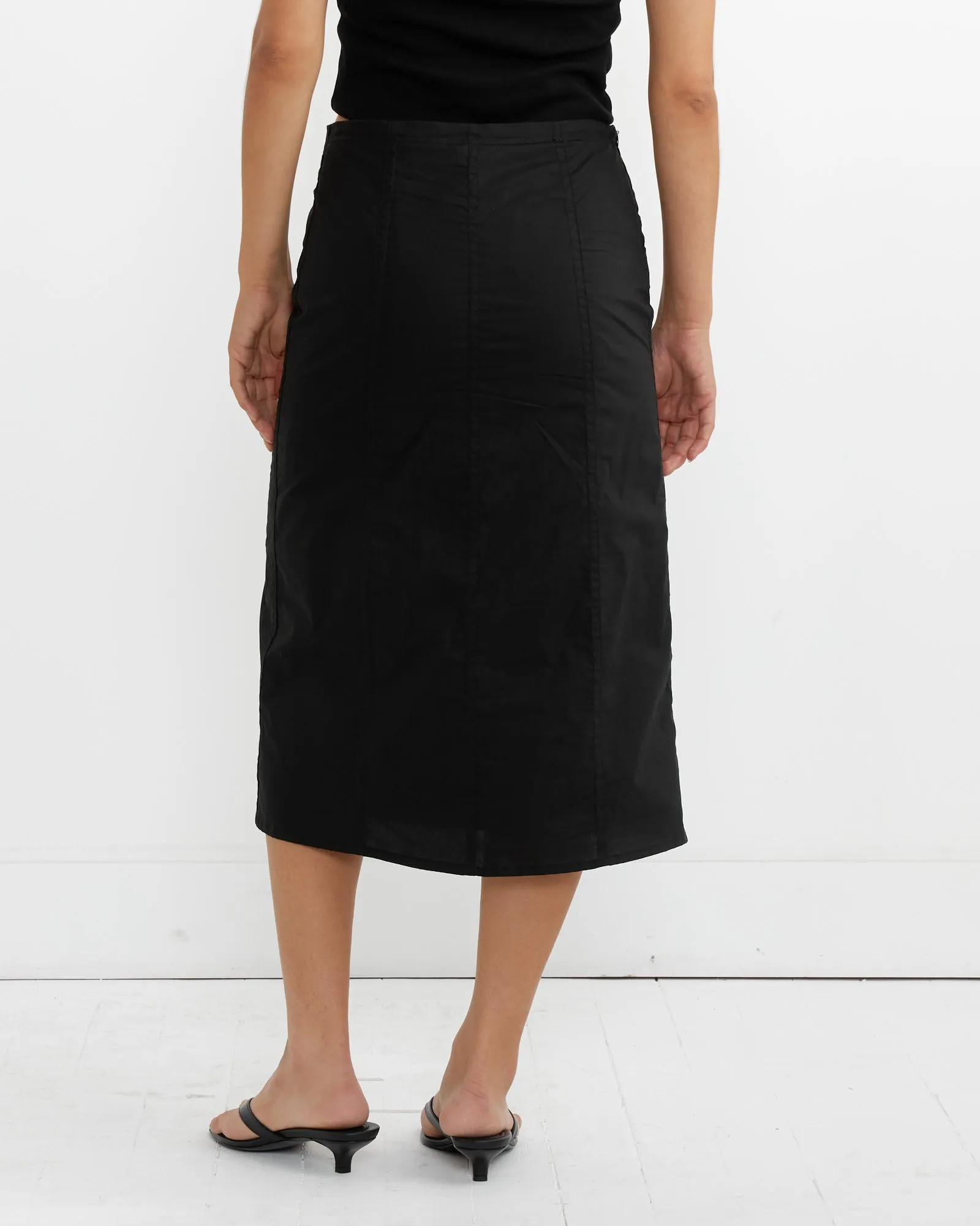 Double Lace Up Skirt in Black sold by Mohawk General Store product image thumbnail 3