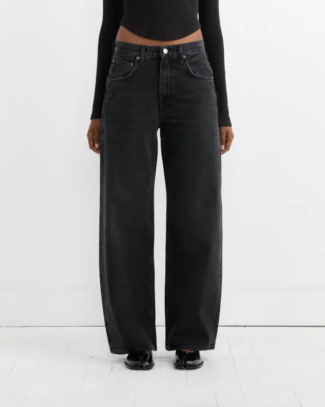 Low Curve Jean in Black Tar sold by Mohawk General Store