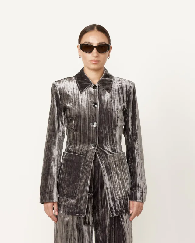 Stripe Velvet Blazer sold by Mohawk General Store