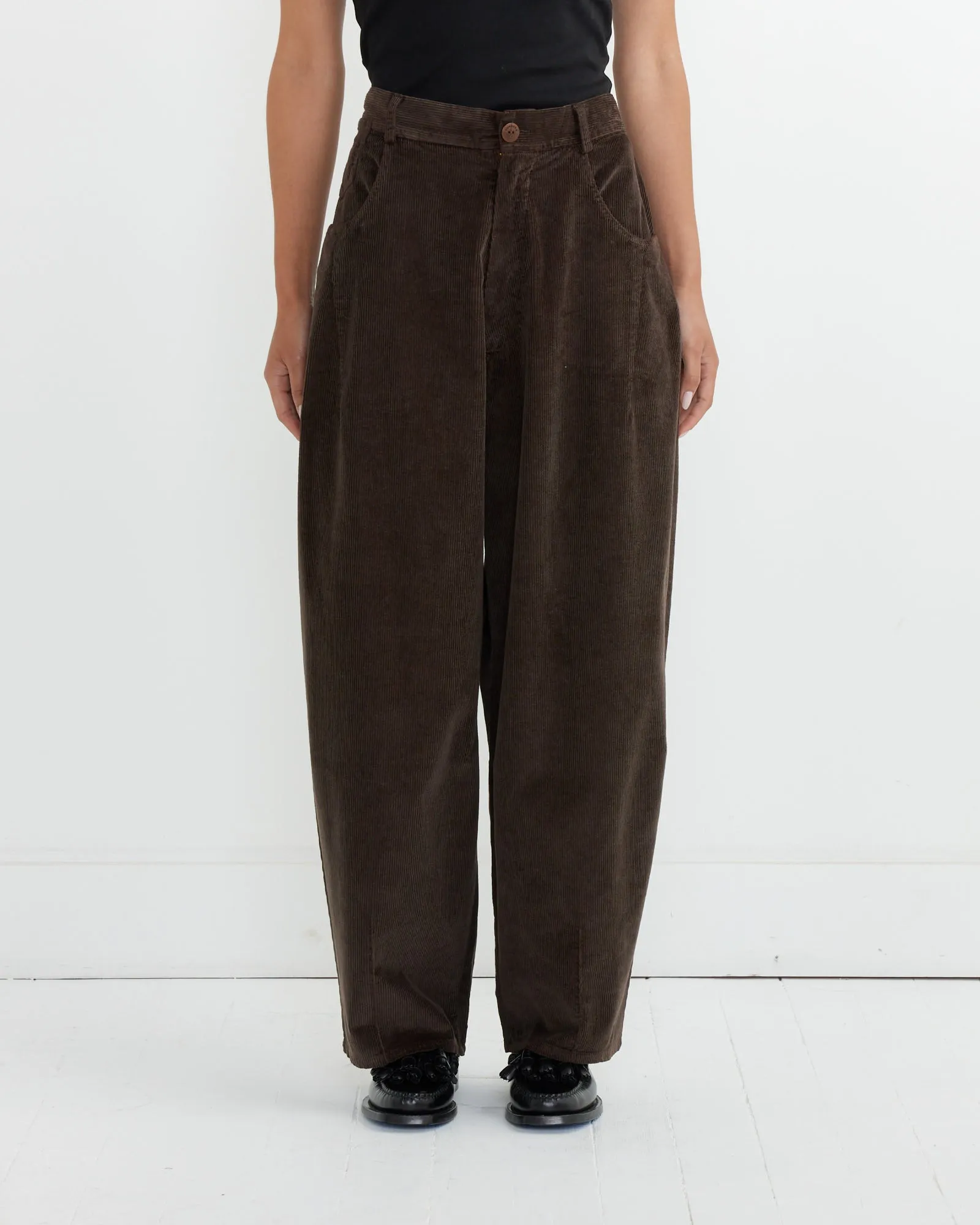 Corduroy Baggy Pant in Brown sold by Mohawk General Store