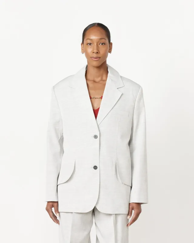 La Veste Titolo Blazer in Light Grey sold by Mohawk General Store