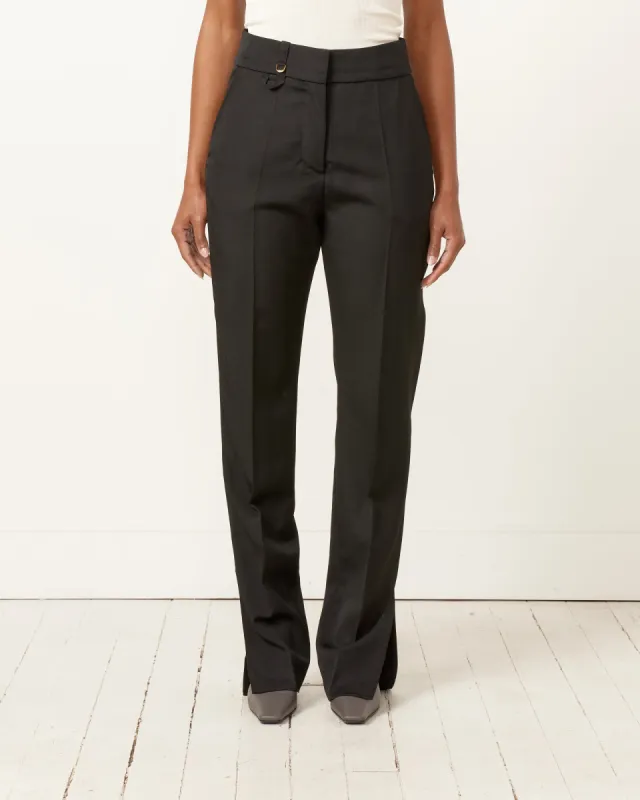 Le Pantalon Tibau Trouser in Black made by Jacquemus