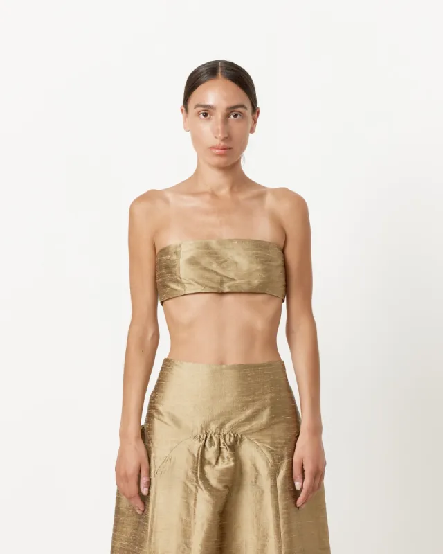 Ayete Top in Gold made by Paloma Wool